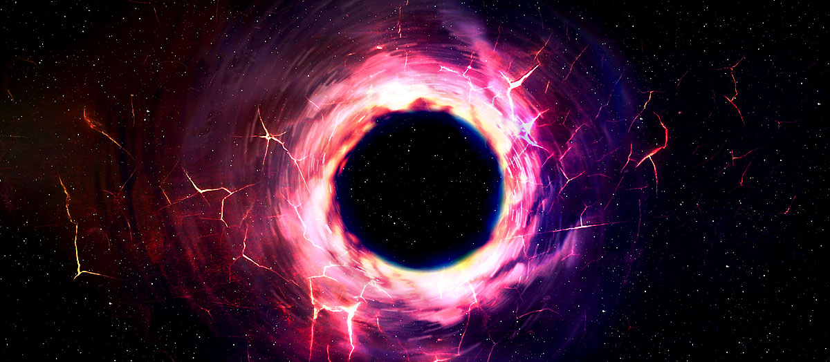 Schwarzes Loch Weltuntergang